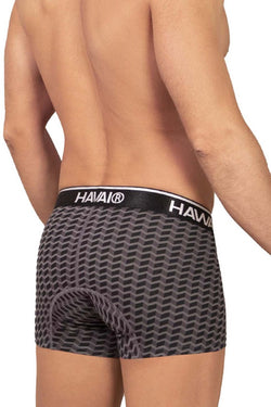 HAWAIR Men's Underwear 42371 Printed Trunks Color Gray thumbnail 3