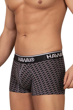 HAWAIR Men's Underwear 42371 Printed Trunks Color Gray thumbnail 4