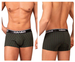 HAWAIR Men's Underwear 42371 Printed Trunks Color Green thumbnail 1