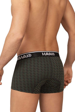 HAWAIR Men's Underwear 42371 Printed Trunks Color Green thumbnail 3