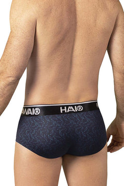 HAWAIR Men's Underwear 42380 Printed Briefs Color Black thumbnail 3