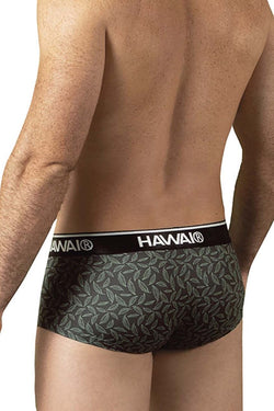 HAWAIR Men's Underwear 42380 Printed Briefs Color Green thumbnail 3