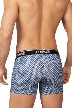 HAWAIR Men's Underwear 42420 Printed Trunks Color Blue thumbnail 3