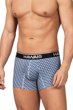 HAWAIR Men's Underwear 42420 Printed Trunks Color Blue thumbnail 4
