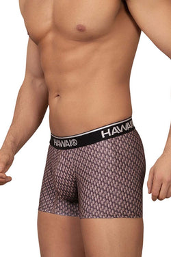 HAWAIR Men's Underwear 42420 Printed Trunks Color Cocoa thumbnail 4