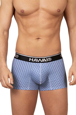 HAWAIR Men's Underwear 42421 Printed Trunks Color Blue thumbnail 2