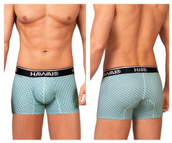 HAWAIR Men's Underwear 42421 Printed Trunks Color Green thumbnail 1