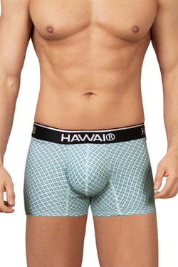 HAWAIR Men's Underwear 42421 Printed Trunks Color Green thumbnail 2