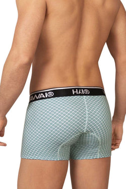 HAWAIR Men's Underwear 42421 Printed Trunks Color Green thumbnail 3