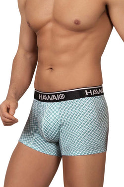 HAWAIR Men's Underwear 42421 Printed Trunks Color Green thumbnail 4