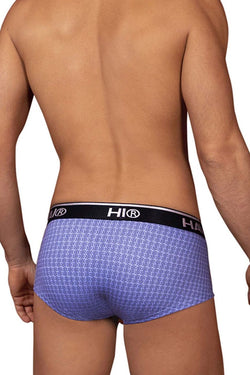 HAWAIR Men's Underwear 42431 Printed Briefs Color Blue thumbnail 3