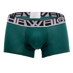HAWAIR Men's Underwear 4986 Solid Athletic Trunks Color Green thumbnail 4