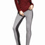 HUE Black/White Metallic-Glitz Check Ponte Legging