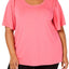 HUE Camellia Rose Bell Ruffled Sleeve Lounge Top