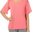 HUE Camellia Rose Bell Ruffled Sleeve Lounge Top