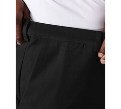 Haggar Big & Tall Cool 18pro Classic-fit Expandable Waist Flat Front Stretch Dress Pants Black thumbnail 2