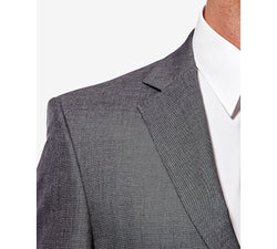 Haggar J.m. Men’s Classic/regular Fit Stretch Sharkskin Suit Jacket Dark Grey thumbnail 3