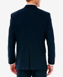 Haggar J.m. Men’s Classic/regular Fit Stretch Sharkskin Suit Jacket Dark Navy thumbnail 2