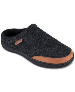 Haggar (R) Felt Clog Slippers charcoal thumbnail 1