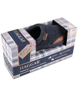 Haggar (R) Felt Clog Slippers charcoal thumbnail 2