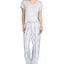 Hanes Wo 2pc Pajama Set Gray/stripe
