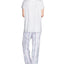 Hanes Wo 2pc Pajama Set Gray/stripe