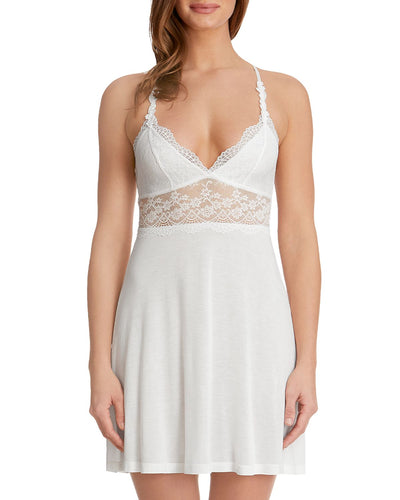 Hanky Panky Bouquet Lace Chemise Nightgown Off White