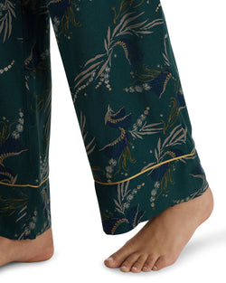 Hanro Celia Pajama Pants Kelp Garden thumbnail 4