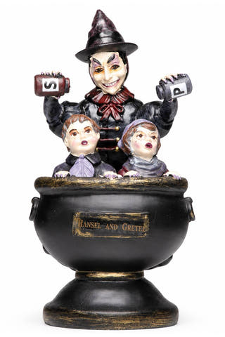 Hansel & Gretel Witch’s Cauldron Halloween Figurine