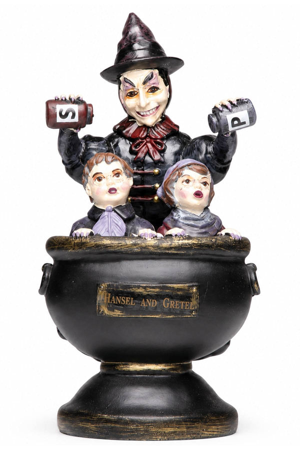 Hansel & Gretel Witch’s Cauldron Halloween Figurine