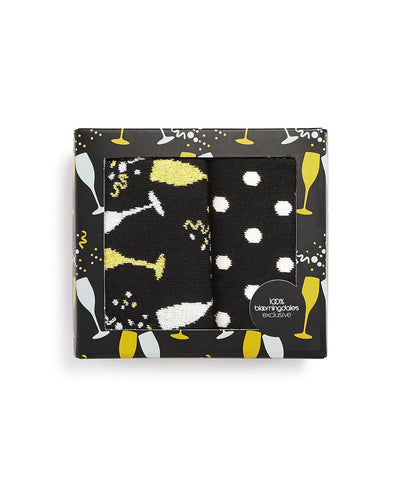 Happy Socks Year's Gift Box Pack Of 2 Black/gold