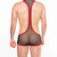 Hard Core Black And Red Frisky Thrust Singlet