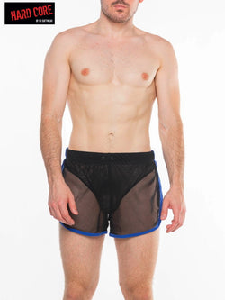 Hard Core Black And Royal Frisky Gym Short With Liner thumbnail 2
