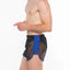 Hard Core Black And Royal Frisky Gym Short With Liner