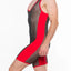 Hard Core Black and Red Frisky Singlet