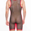 Hard Core Black and Red Frisky Singlet