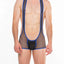 Hard Core Black and Royal Frisky Thrust Singlet