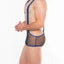 Hard Core Black and Royal Frisky Thrust Singlet