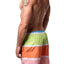 Hawai Green & Pink  51704 Swim Trunk Short
