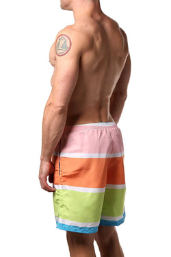Hawai Pink/Green 51704 Swim Trunk Short thumbnail 2