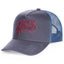 Heroes Motors 3d Embroidered Trucker Cap Blue