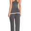 Honeydew Intimates Charcoal/Cream Long Babycakes Pajama Set