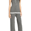 Honeydew Intimates Charcoal/Cream Long Babycakes Pajama Set