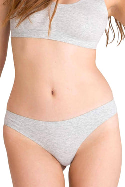 Honeydew Intimates Heather Grey Shay Thong thumbnail 1