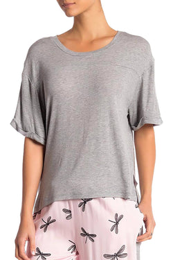 Honeydew Intimates Sake-Grey Breakaway Rib Lounge Tee thumbnail 1