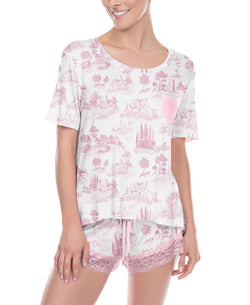 Honeydew Something Sweet Pajama Set Pop Toile thumbnail 1