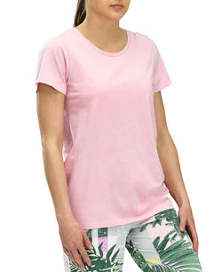 Hue scoop Neck Short Sleeve Pajama T-shirt Cameo Pink thumbnail 1