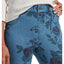 Hue wo Faded Floral Ultra Soft Denim High Waist 7/8 Legging Blue