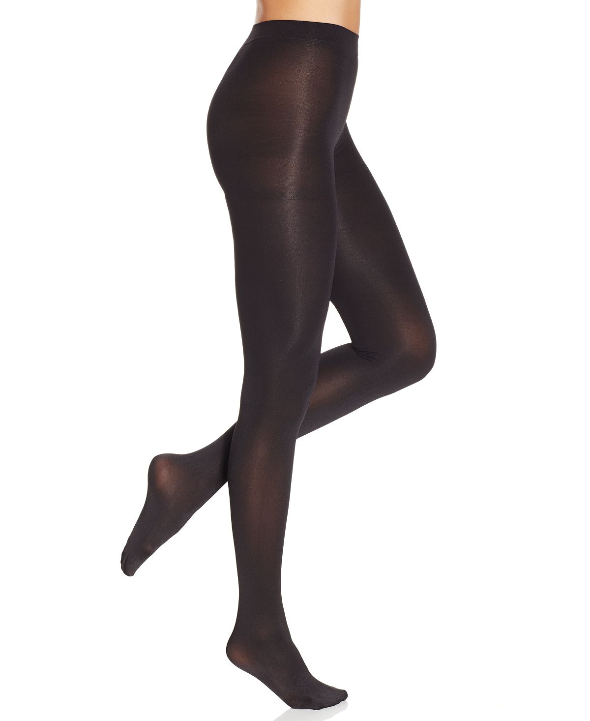 Hue wo Luster Control Top Tights Black