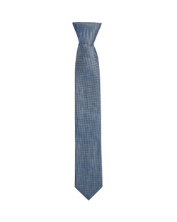 Hugo Textured Diagonal Dash Silk Skinny Tie Light Blue thumbnail 2